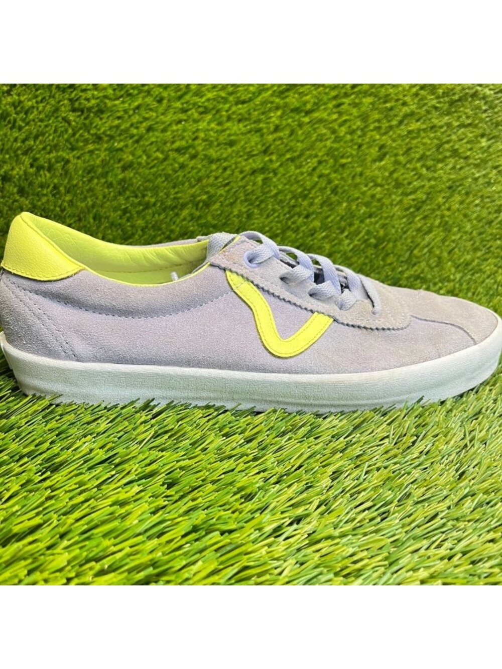 Vans Sport Low Mens Size 9 Womens 10.5 Purple Yellow Athletic Shoes Sneakers - Picture 1 of 12